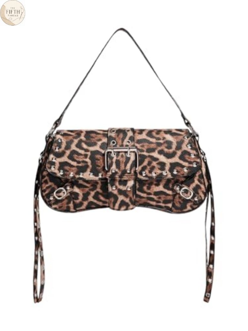 Faux Leather Mini Satchel Studded Grommet Punk Shoulder Bag Handbag